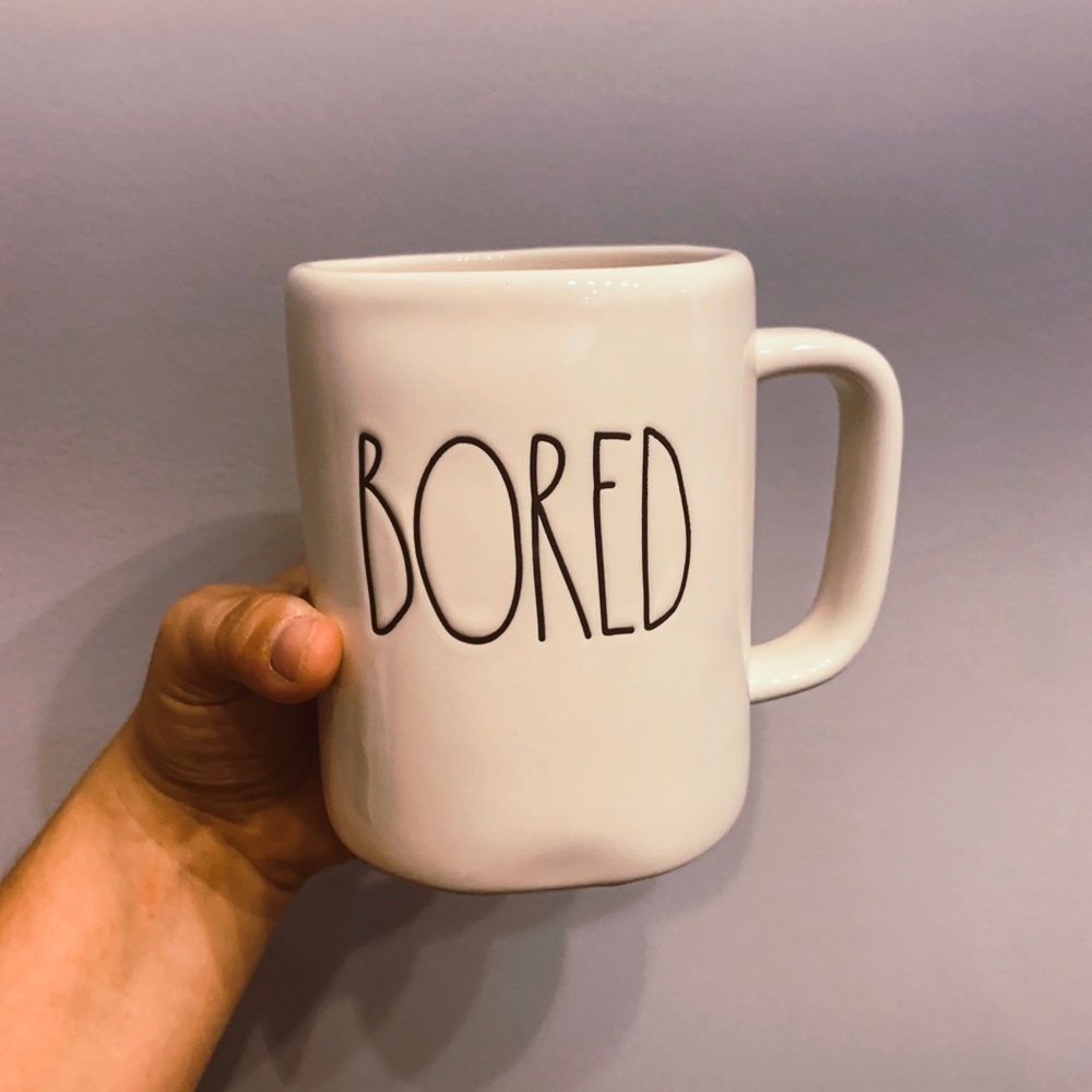 Rae Dunn “bored” Mug